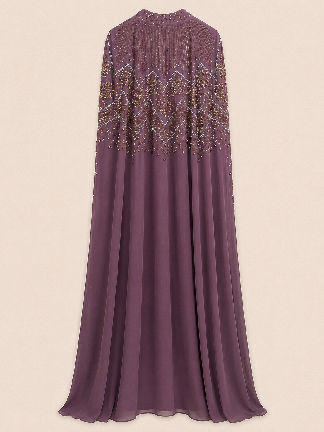 Amethyst Rose Embellished Luxury Abaya
