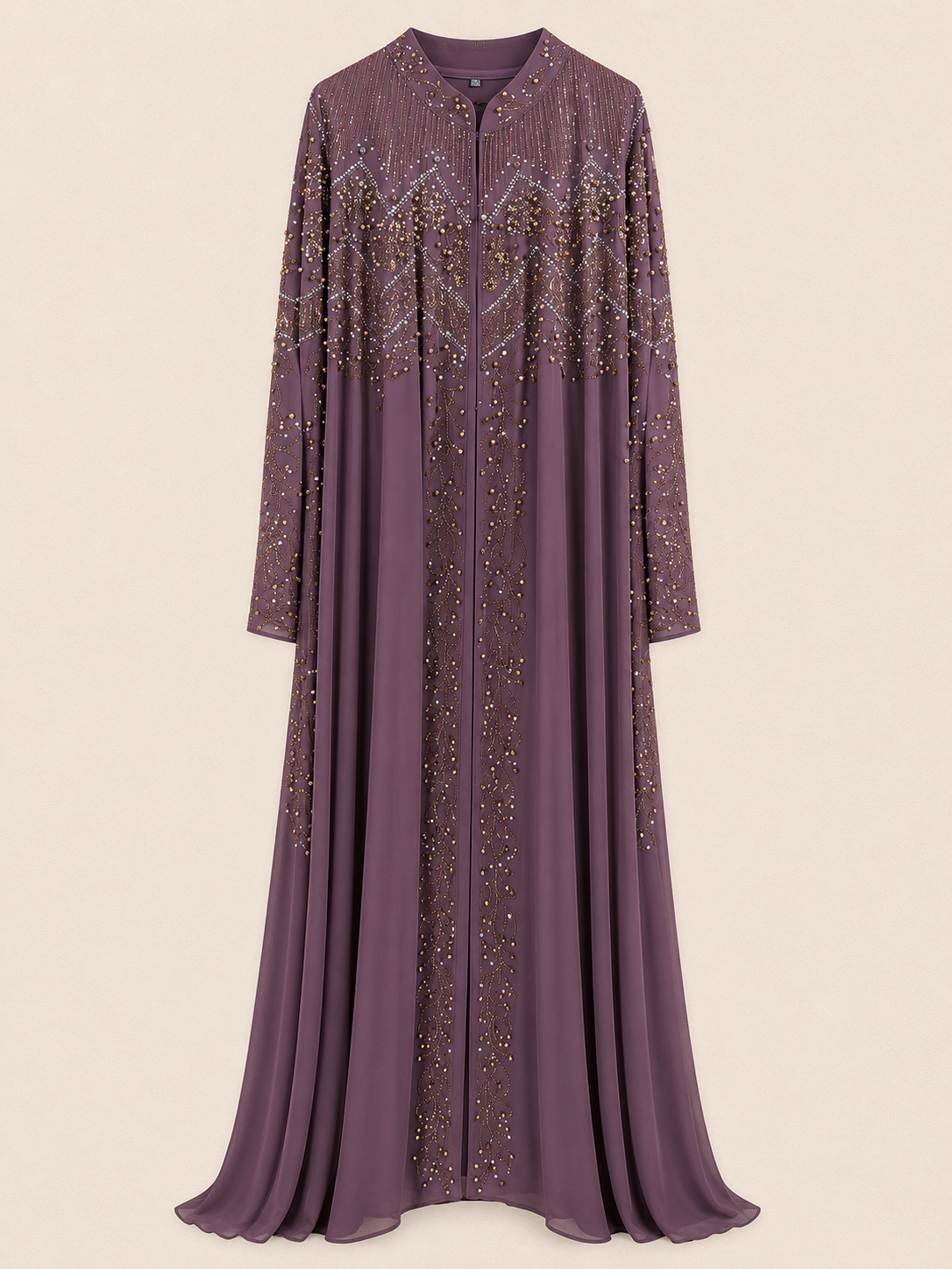Amethyst Rose Embellished Luxury Abaya