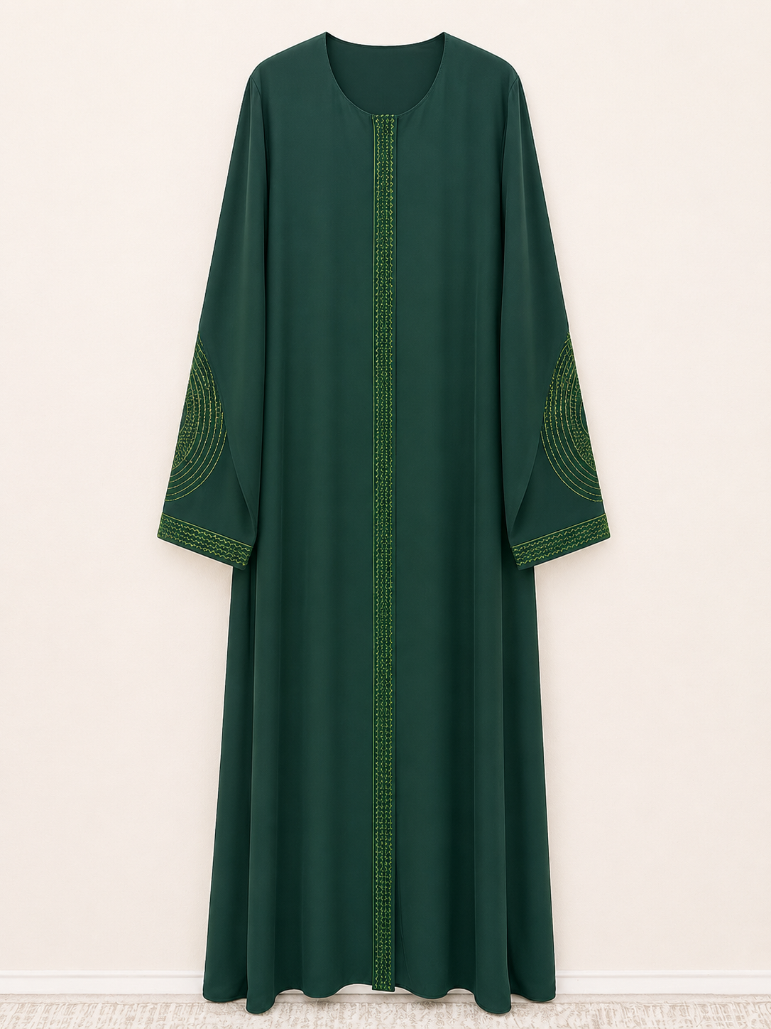 Emerald Grove Embroidered Abaya