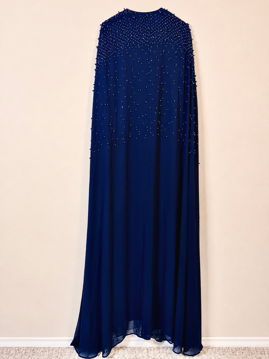 Sapphire Stardust Pearl Embellished Abaya