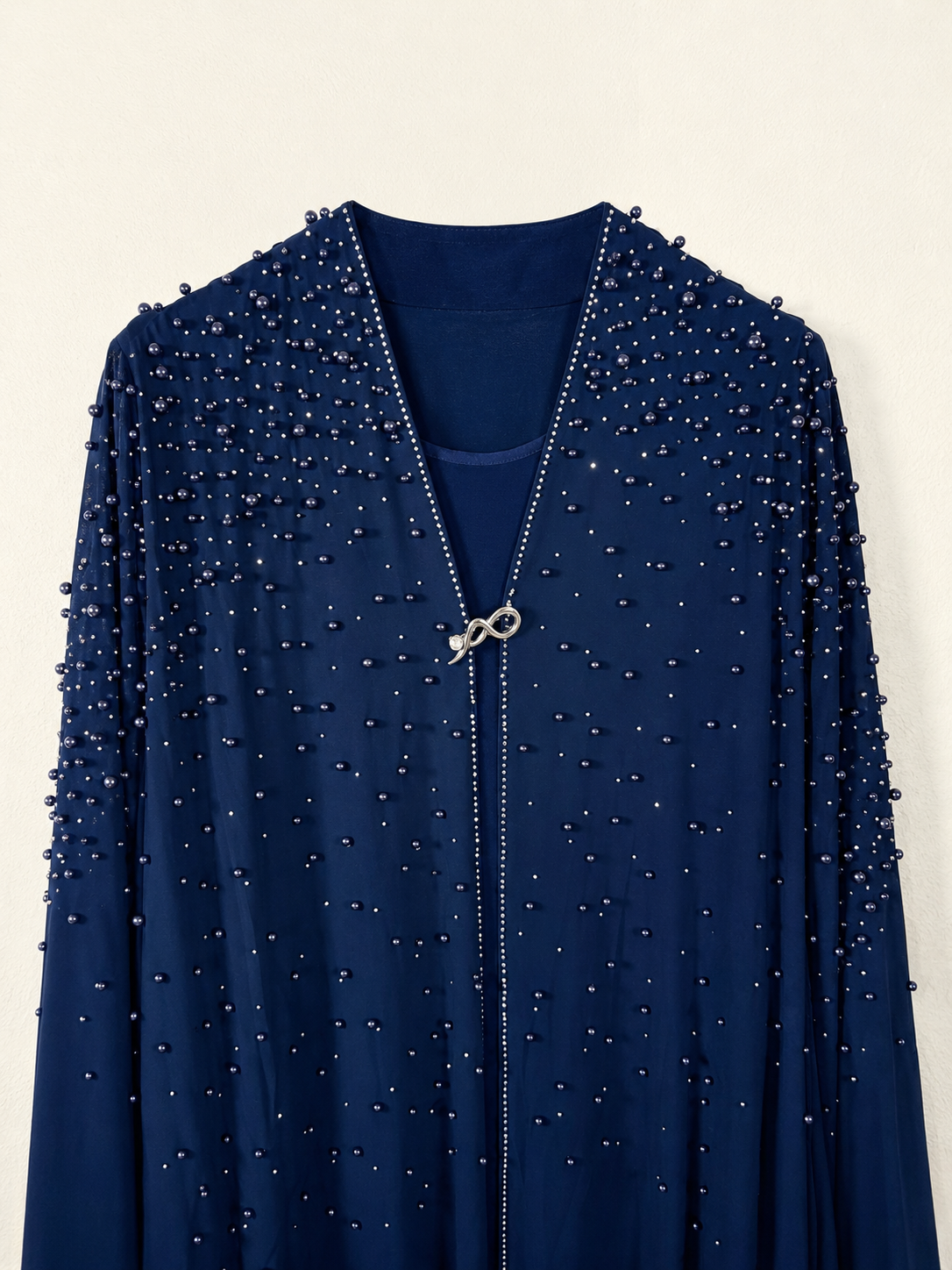 Sapphire Stardust Pearl Embellished Abaya